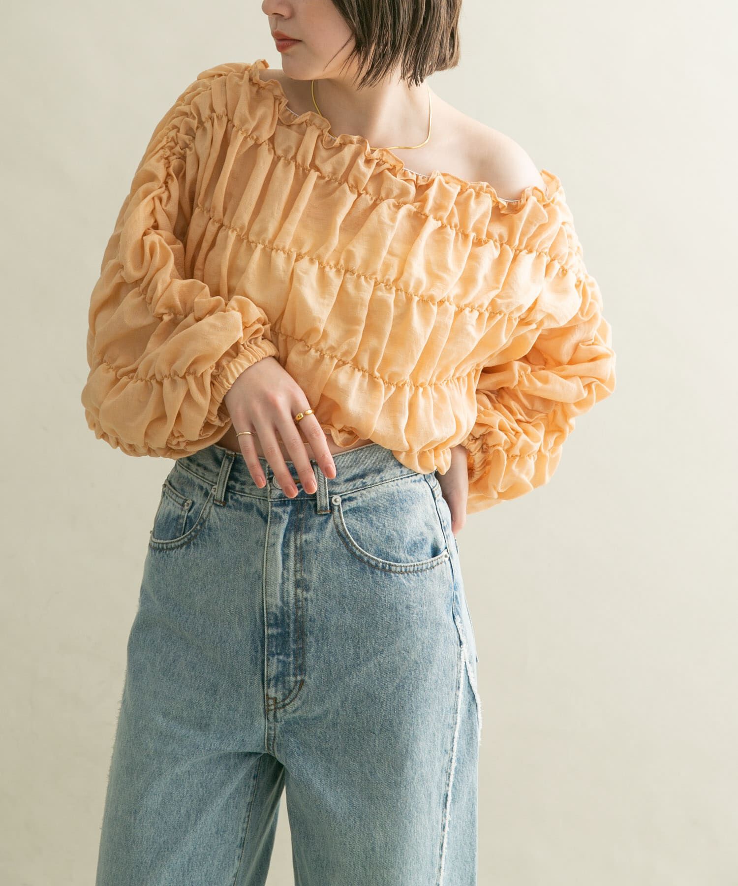  「マルチWAYシャーリングブラウス」|シャツ・ブラウス|