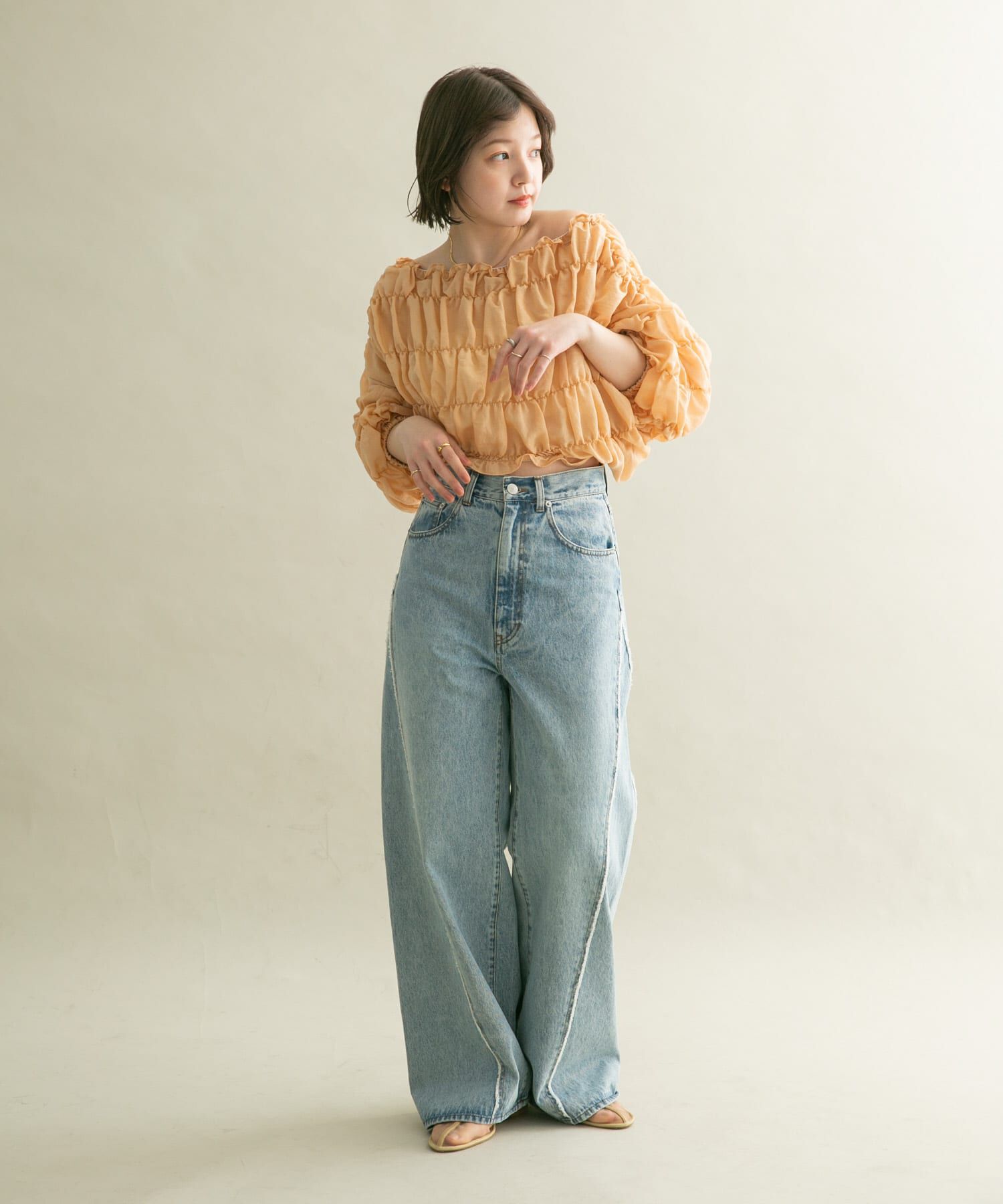  「マルチWAYシャーリングブラウス」|シャツ・ブラウス|