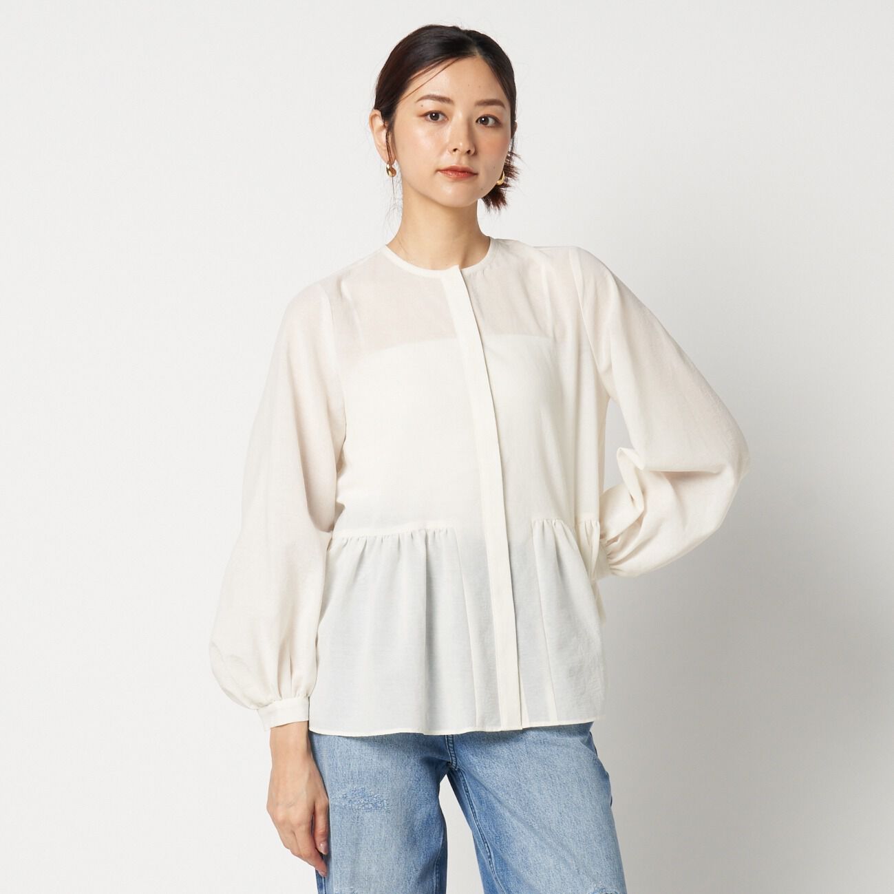 HELIOPOLE「HELIOPOLE DETACHABLE FRILL BLOUSE」|シャツ・ブラウス|