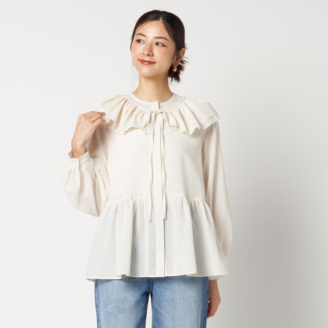 HELIOPOLE「HELIOPOLE DETACHABLE FRILL BLOUSE」|シャツ・ブラウス|