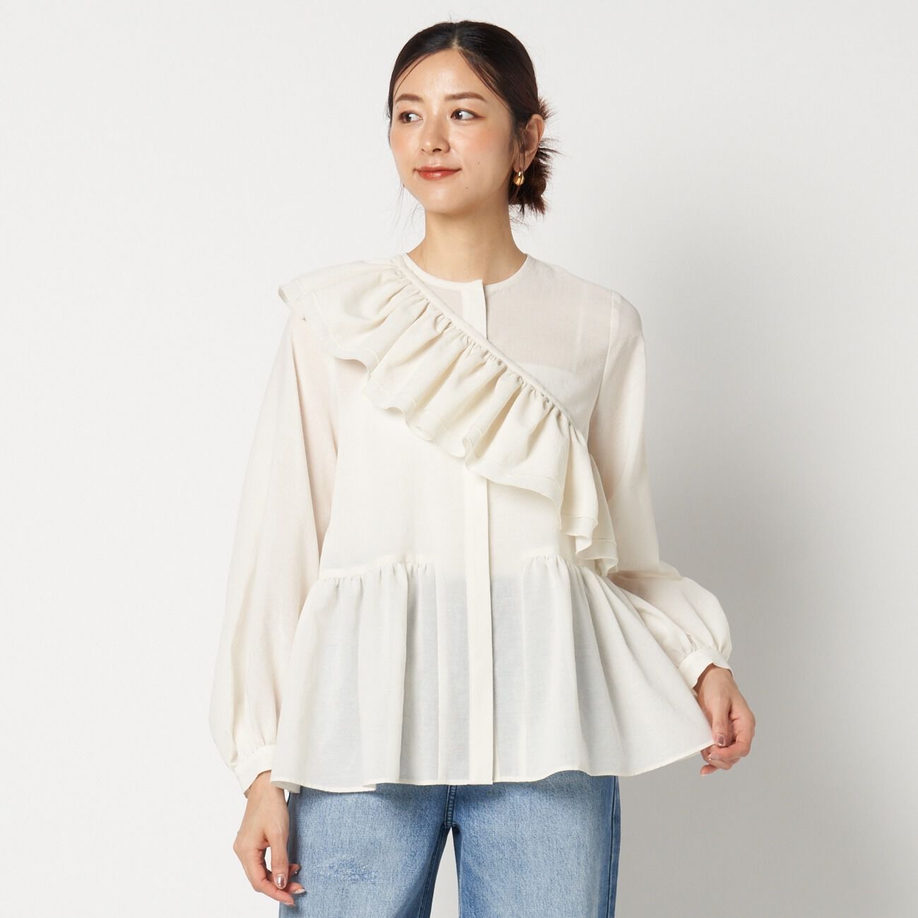 HELIOPOLE「HELIOPOLE DETACHABLE FRILL BLOUSE」|シャツ・ブラウス|