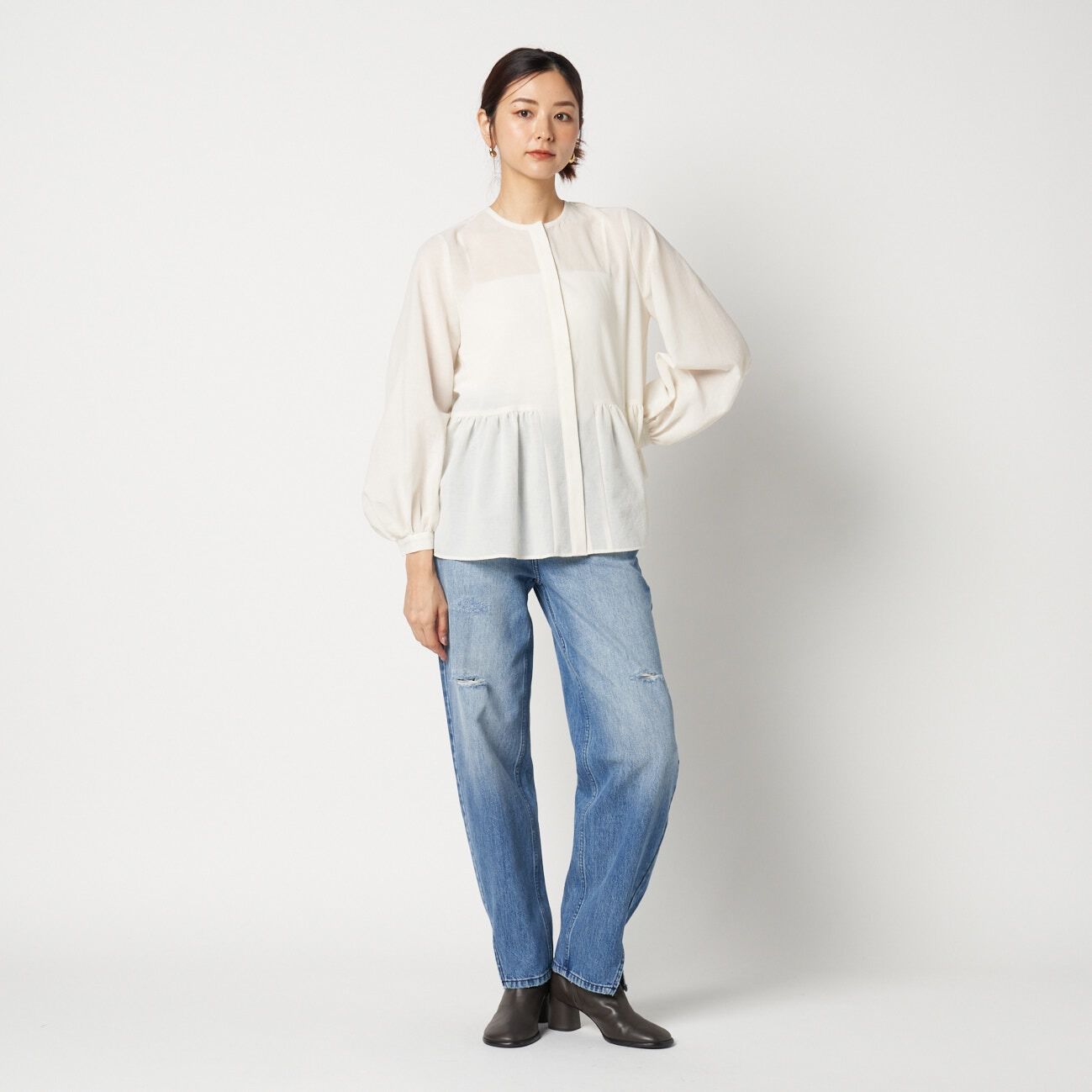 HELIOPOLE「HELIOPOLE DETACHABLE FRILL BLOUSE」|シャツ・ブラウス|