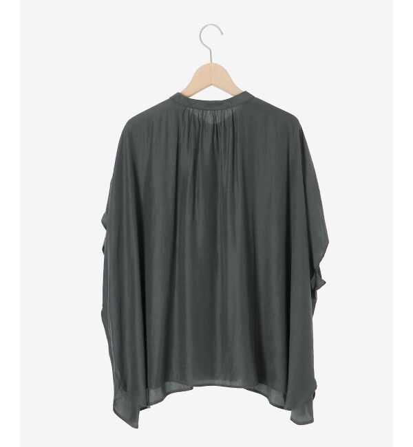 le.coeur blanc「《WEB限定アイテム》フロントボタンフレアギャザーブラウス」|シャツ・ブラウス|