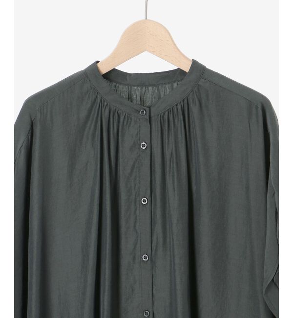 le.coeur blanc「《WEB限定アイテム》フロントボタンフレアギャザーブラウス」|シャツ・ブラウス|