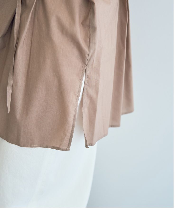 YECCA VECCA「【ORGABITS】タックロングシャツ」|シャツ・ブラウス|