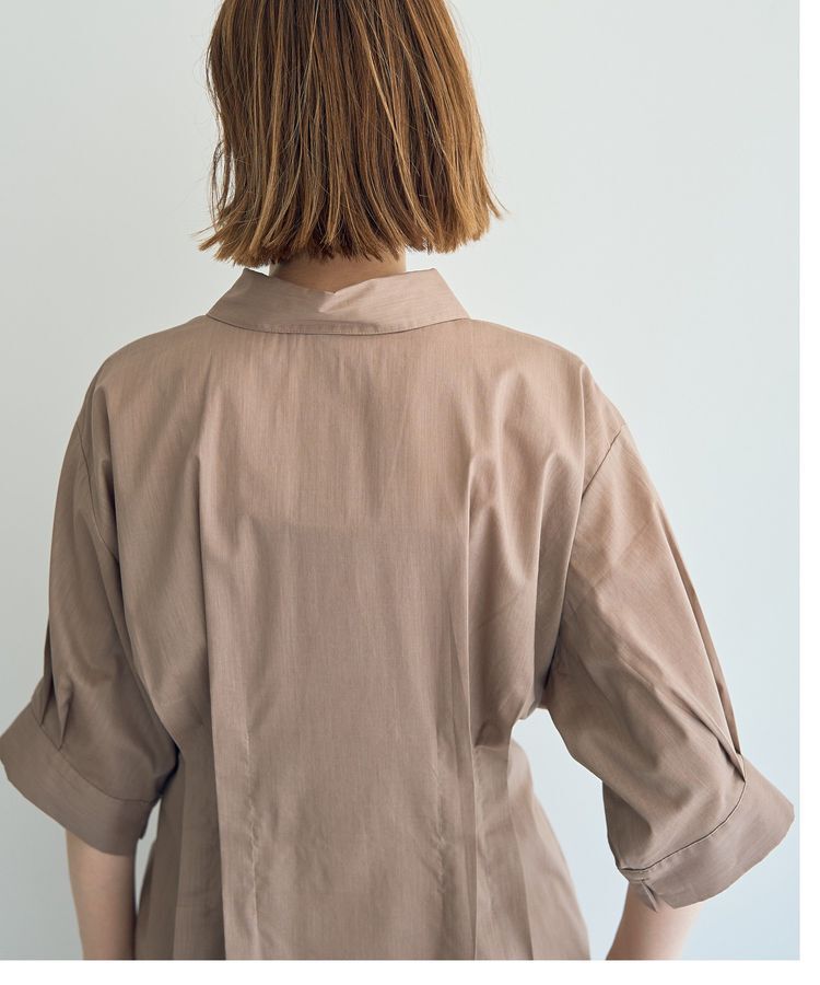 YECCA VECCA「【ORGABITS】タックロングシャツ」|シャツ・ブラウス|