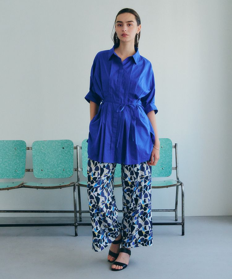 YECCA VECCA「【ORGABITS】タックロングシャツ」|シャツ・ブラウス|