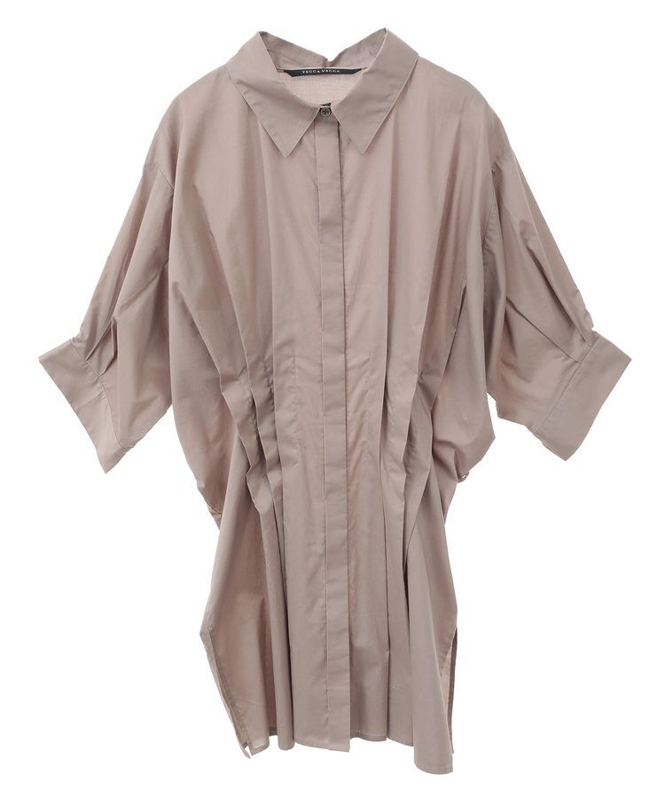 YECCA VECCA「【ORGABITS】タックロングシャツ」|シャツ・ブラウス|