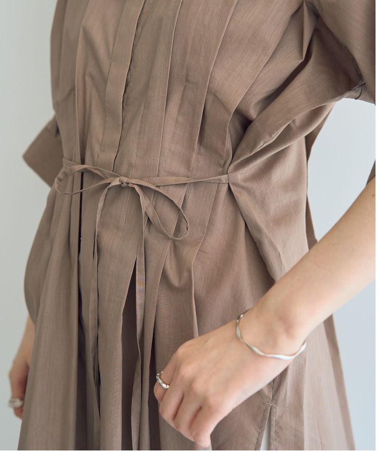 YECCA VECCA「【ORGABITS】タックロングシャツ」|シャツ・ブラウス|