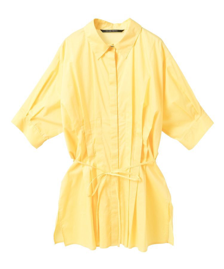 YECCA VECCA「【ORGABITS】タックロングシャツ」|シャツ・ブラウス|