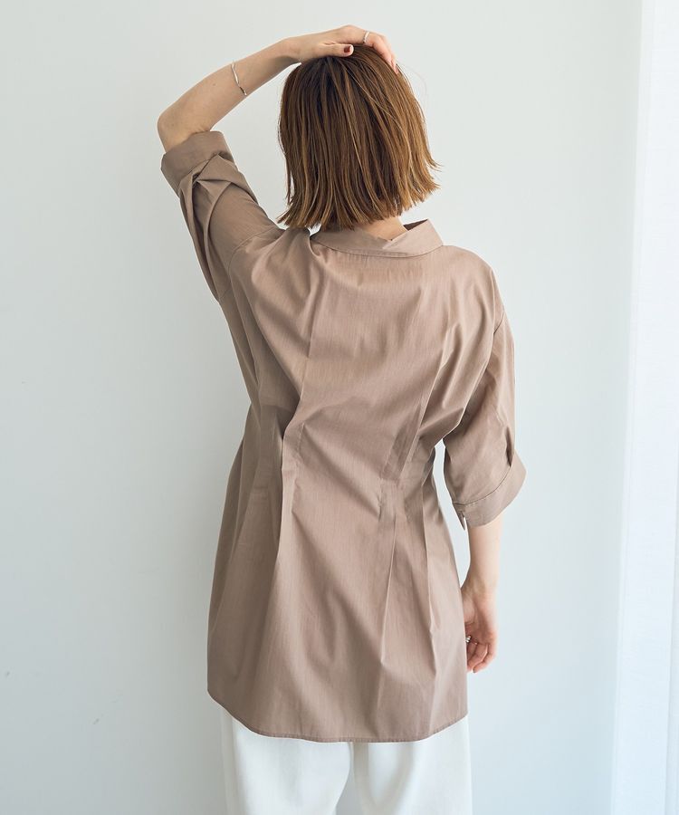 YECCA VECCA「【ORGABITS】タックロングシャツ」|シャツ・ブラウス|