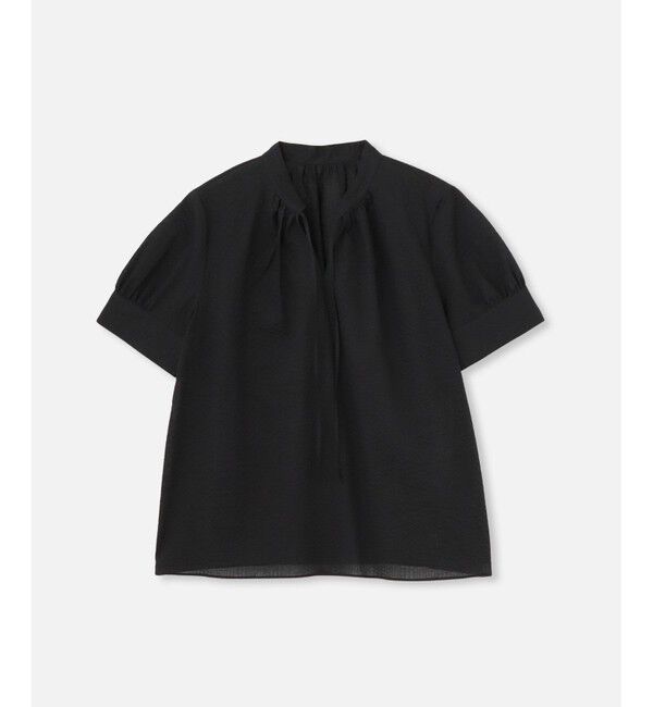 allureville「リップルスタンドカラーブラウス」|シャツ・ブラウス|