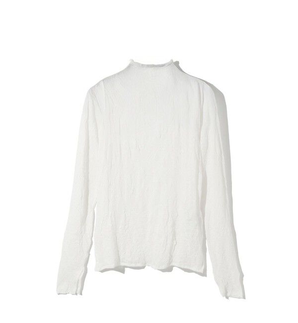 MIDIUMISOLID「MIDIUMISOLID for Ladies シアーハイネックインナー」|Tシャツ・カットソー|オフホワイト