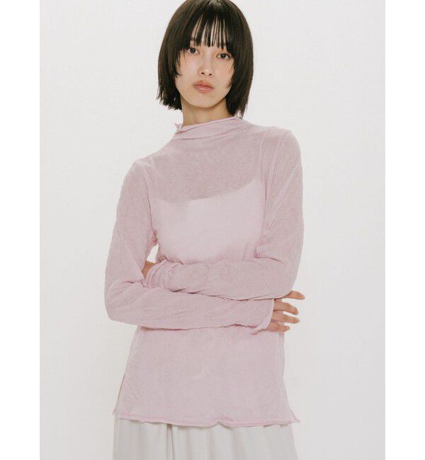 MIDIUMISOLID「MIDIUMISOLID for Ladies シアーハイネックインナー」|Tシャツ・カットソー|