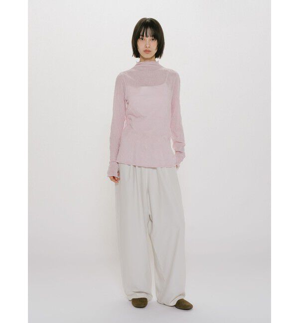 MIDIUMISOLID「MIDIUMISOLID for Ladies シアーハイネックインナー」|Tシャツ・カットソー|