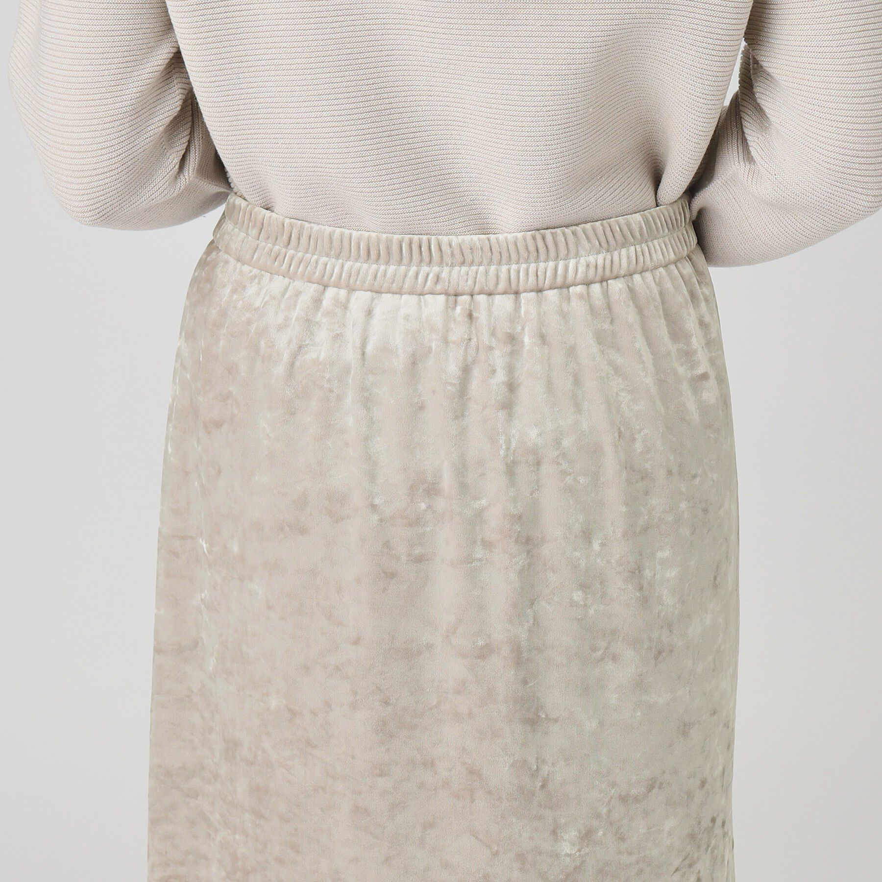 COUP DE CHANCE「【洗える／日本製／ウエストゴム】クラッシュベロアスカート」|スカート|