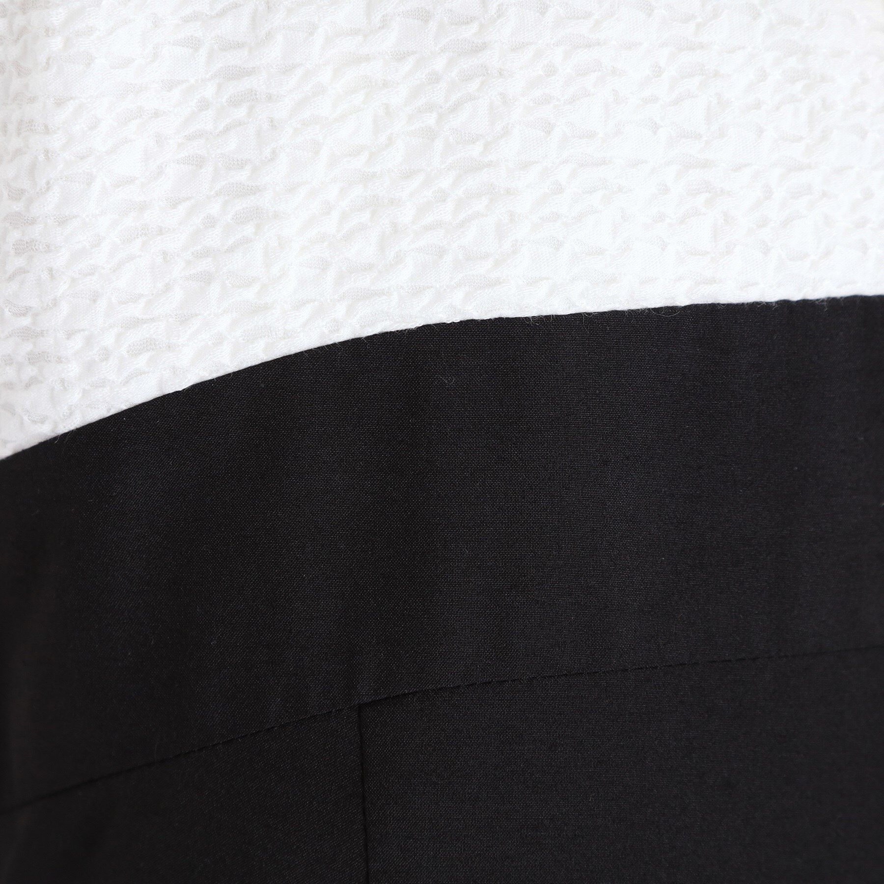 Reflect「【手洗い可／セットアップ可】異素材ミックスワンピース」|ワンピース|