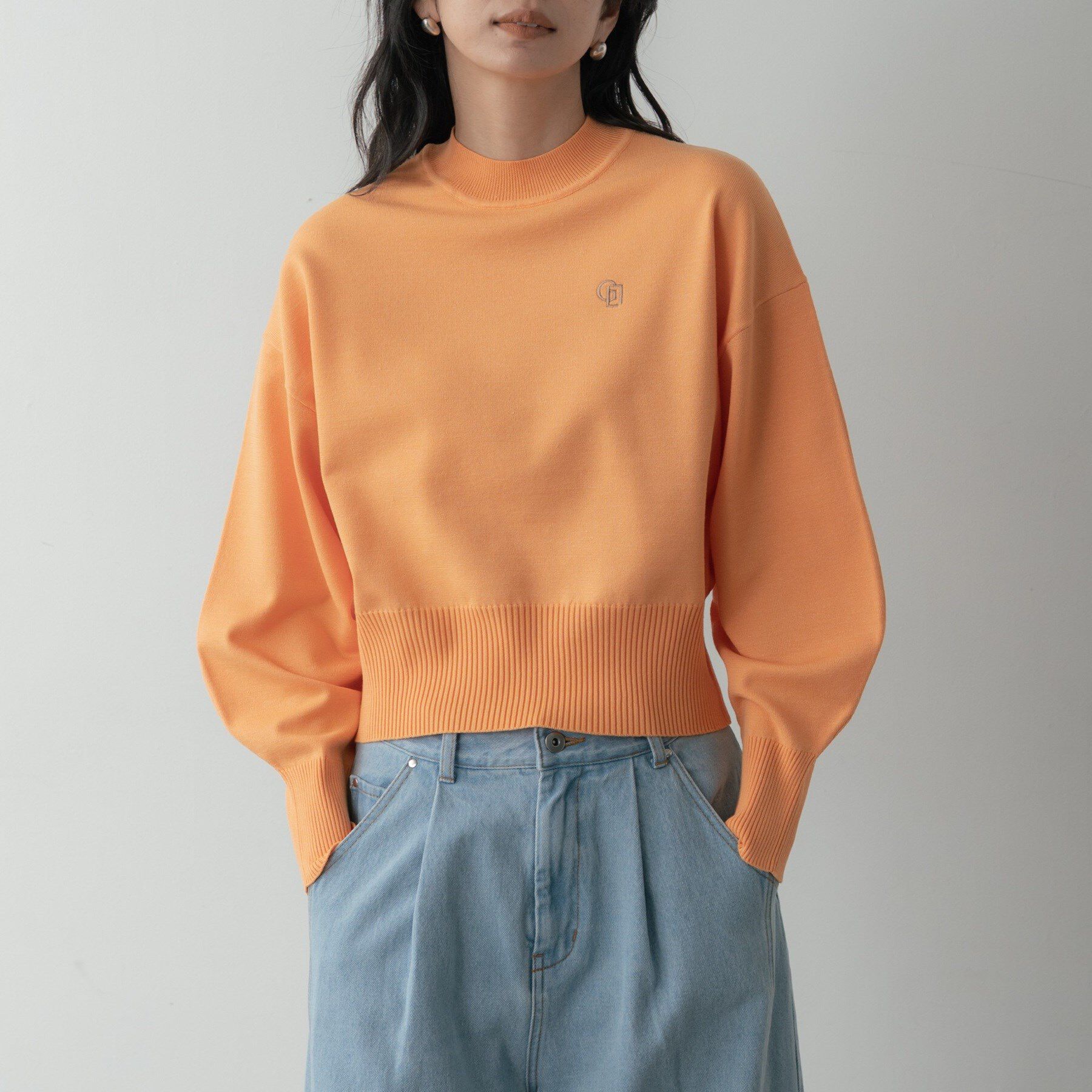 GALLEST「Timeless｜フォルムロゴニット」|ニット・セーター|オレンジ(066)