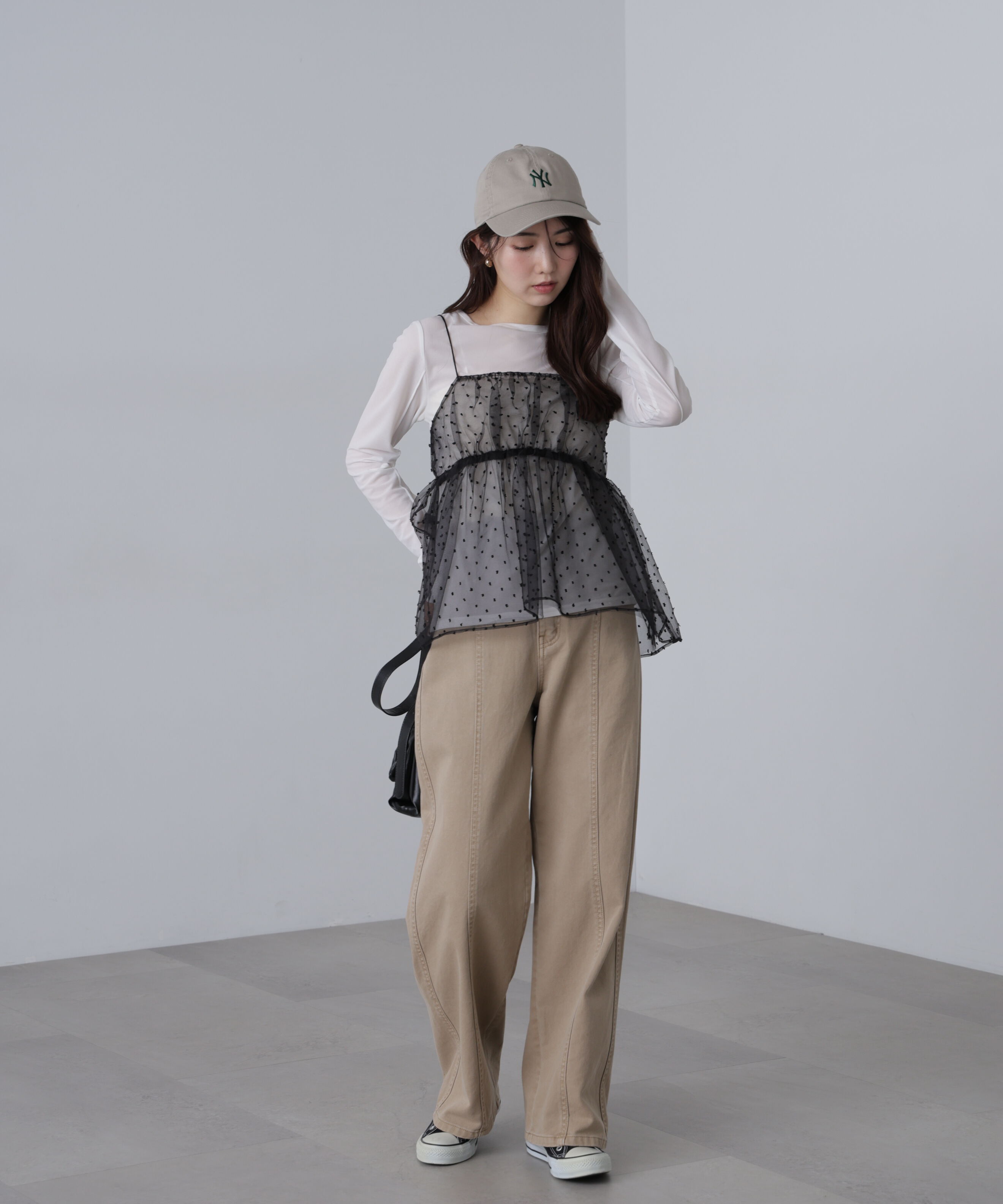  「ドットチュールビスチェ」|シャツ・ブラウス|