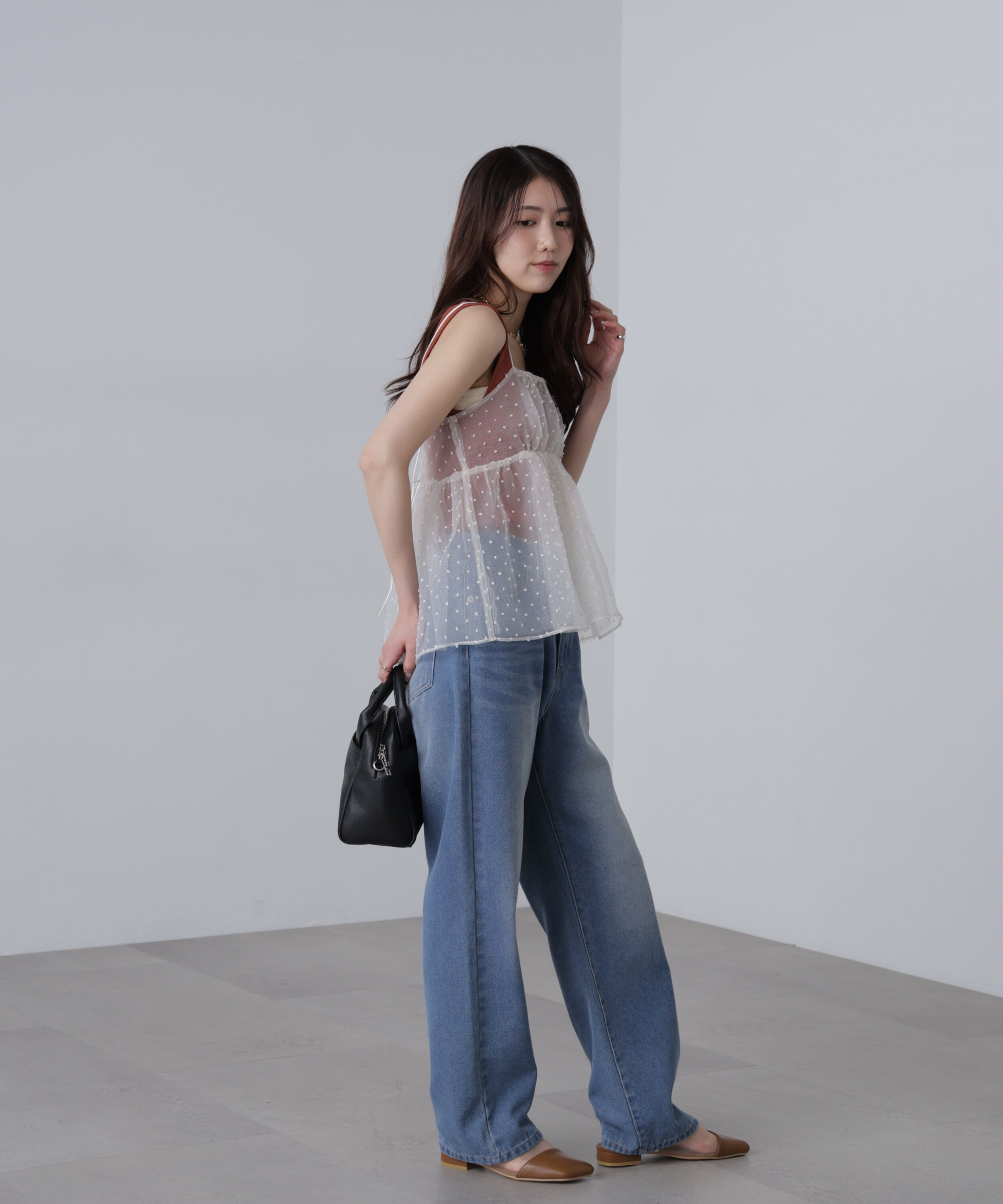  「ドットチュールビスチェ」|シャツ・ブラウス|