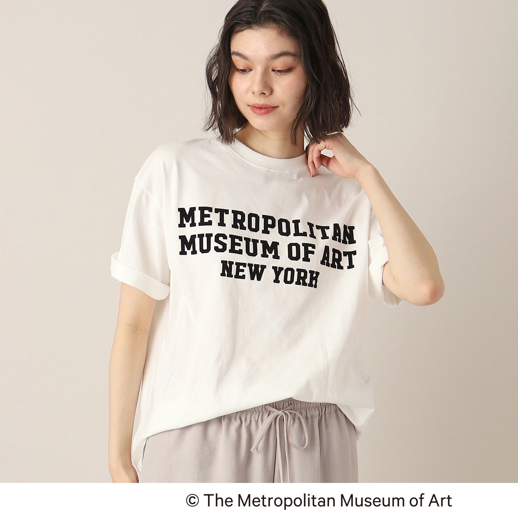 Dessin「【THE MET】コラボTシャツ」|Tシャツ・カットソー|ホワイト(001)