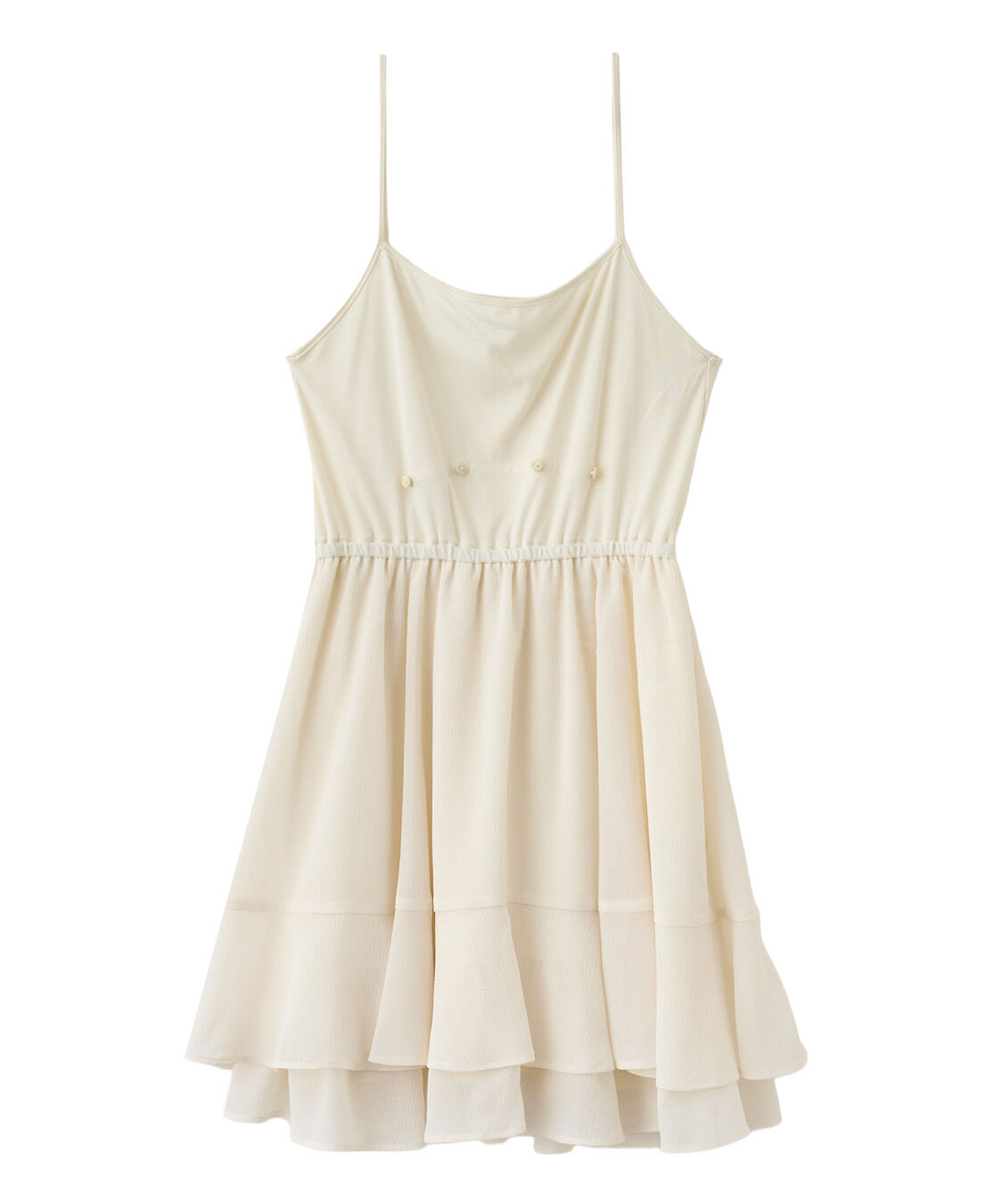 岡崎紗絵さんコラボ】カスケードボウタイフリルミニワンピース（COCO