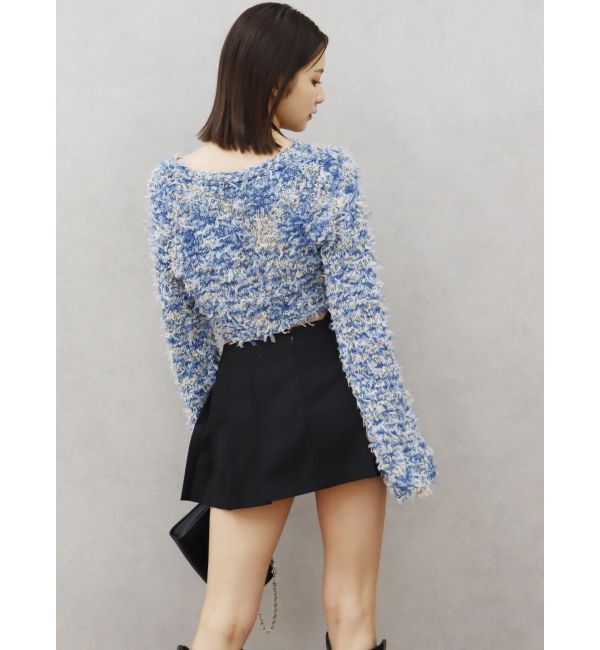 EVRIS「オープンウエストプリーツミニスカート」|スカート|