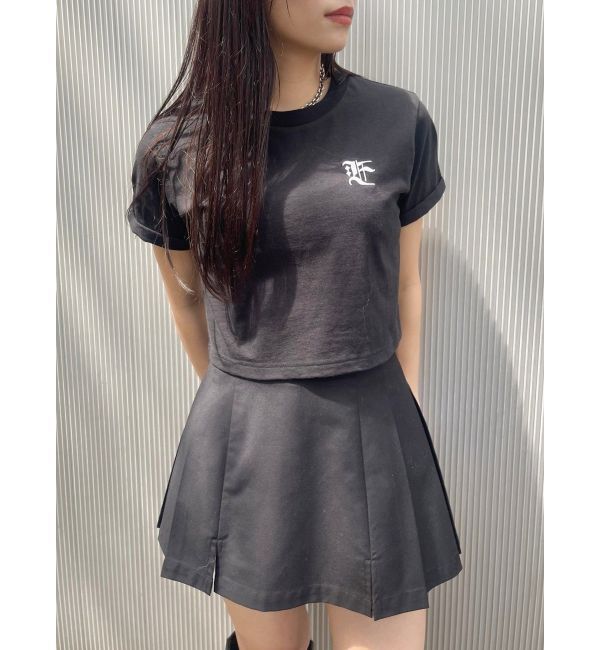 EVRIS「オープンウエストプリーツミニスカート」|スカート|