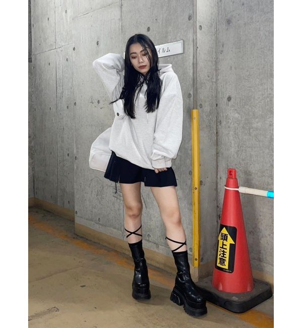 EVRIS「オープンウエストプリーツミニスカート」|スカート|