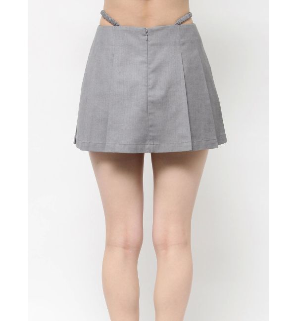 EVRIS「オープンウエストプリーツミニスカート」|スカート|