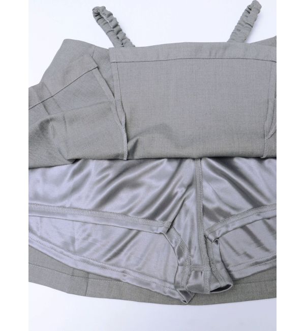 EVRIS「オープンウエストプリーツミニスカート」|スカート|