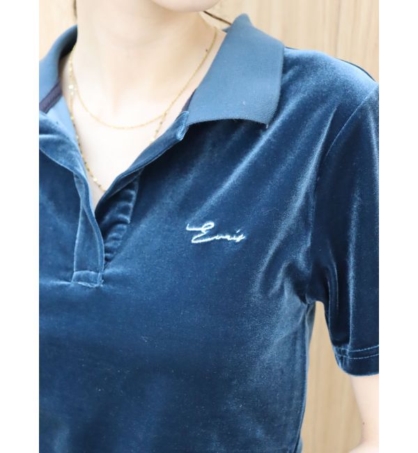 EVRIS「ベロアスキッパーショートトップス」|Tシャツ・カットソー|