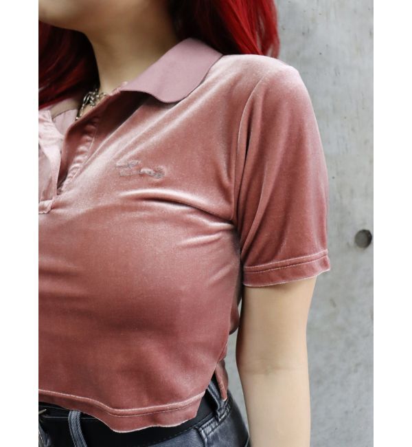 EVRIS「ベロアスキッパーショートトップス」|Tシャツ・カットソー|