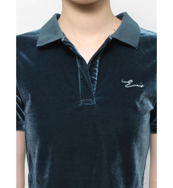 EVRIS「ベロアスキッパーショートトップス」|Tシャツ・カットソー|