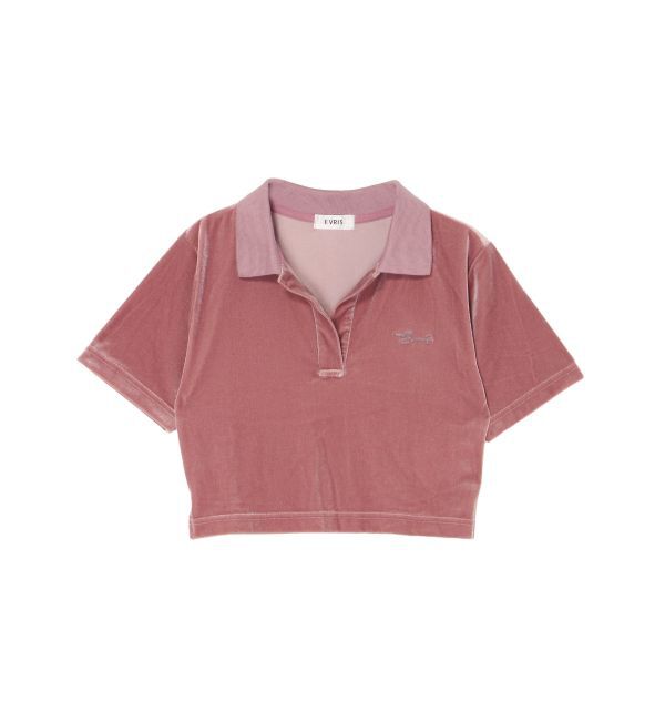 EVRIS「ベロアスキッパーショートトップス」|Tシャツ・カットソー|