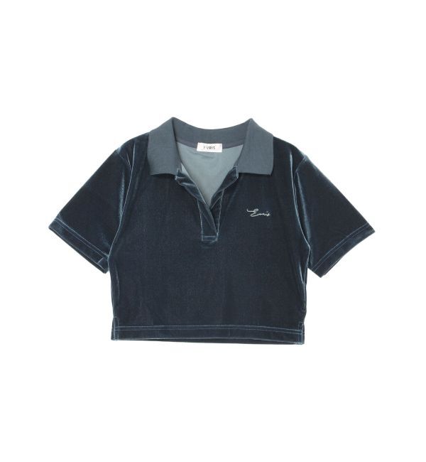 EVRIS「ベロアスキッパーショートトップス」|Tシャツ・カットソー|