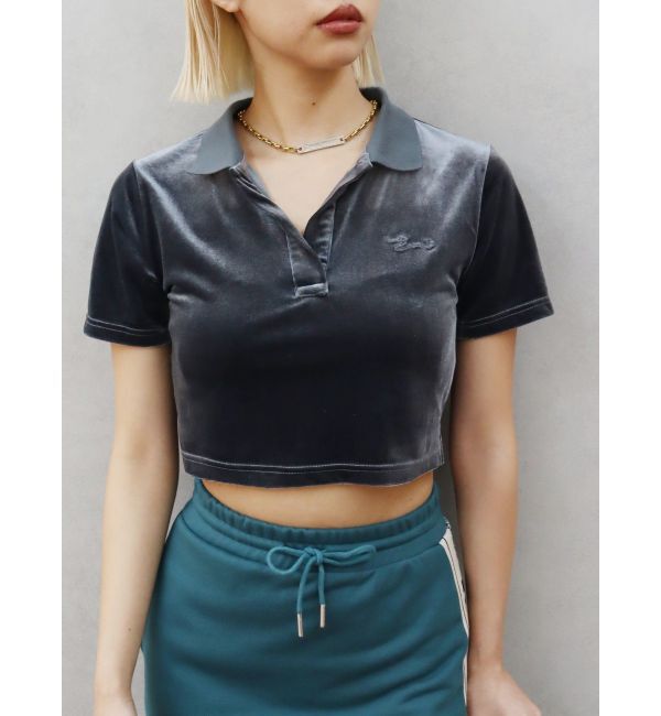 EVRIS「ベロアスキッパーショートトップス」|Tシャツ・カットソー|