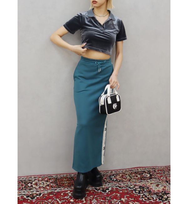 EVRIS「ベロアスキッパーショートトップス」|Tシャツ・カットソー|