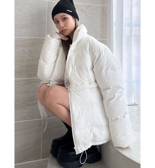 GYDA「2WAYデザイン中綿コート」|ダウン|オフホワイト