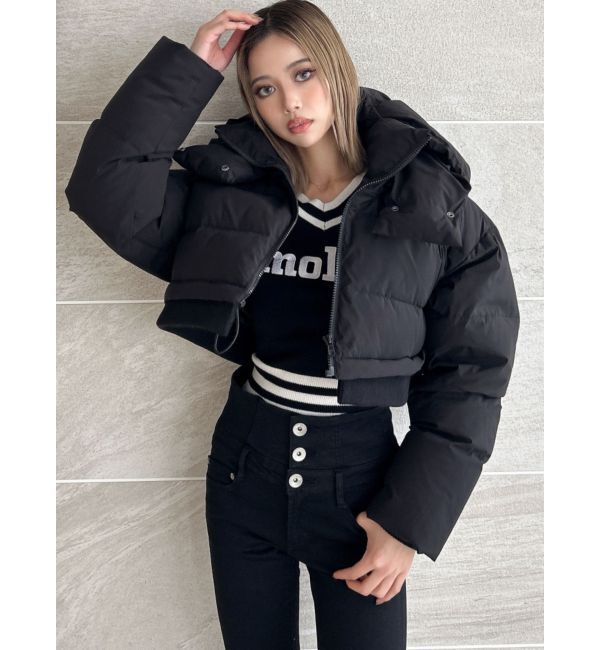 GYDA「2WAYデザイン中綿コート」|ダウン|ブラック