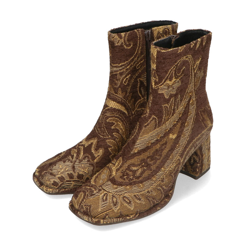 ORiental TRaffic「スクエアトゥヒールカラーブーツ/31418」|ショートブーツ|