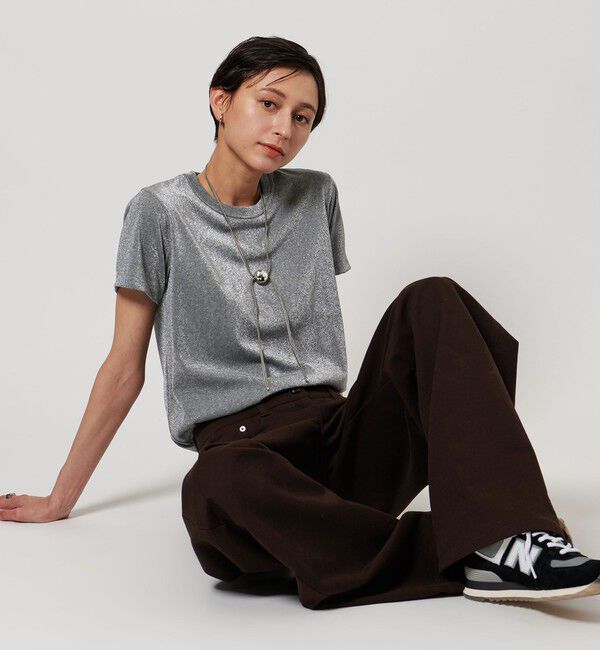 UNITED ARROWS「ラメ Tシャツ」|Tシャツ・カットソー|