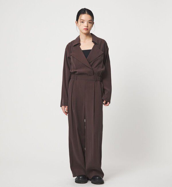 EMMEL REFINES「＜EMMEL REFINES＞EM フィブリル ジャンプスーツ」|オールインワン|DK.BROWN