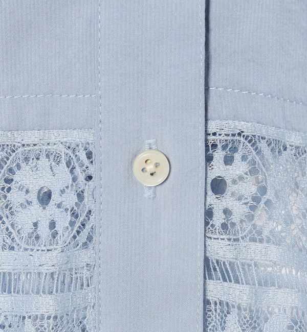 EMMEL REFINES「＜EMMEL REFINES＞EM レース レイヤー シャツ」|シャツ・ブラウス|