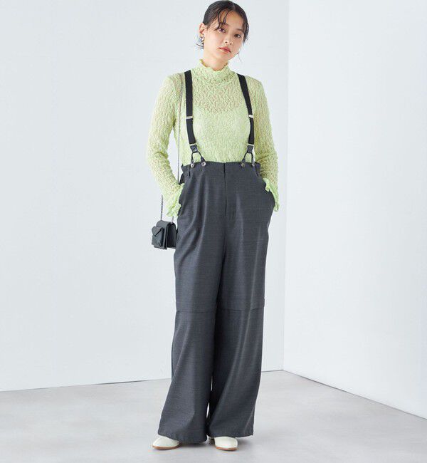 SHIPS for women「〈手洗い可能〉リンクル フラワー レース タートル 」|Tシャツ・カットソー|