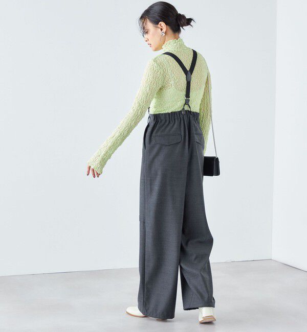 SHIPS for women「〈手洗い可能〉リンクル フラワー レース タートル 」|Tシャツ・カットソー|