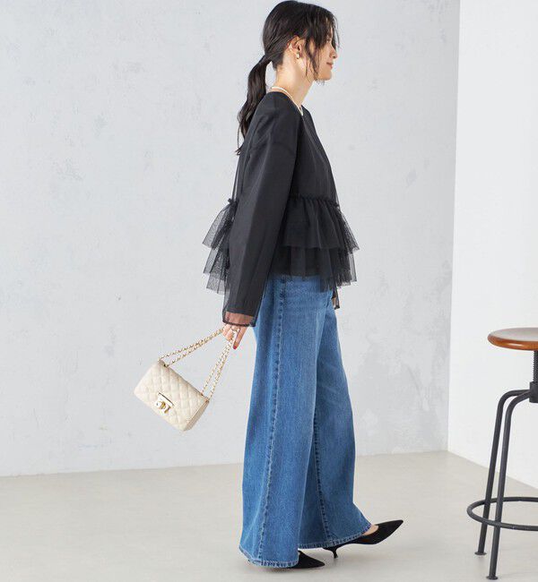 SHIPS for women「〈手洗い可能〉インナーセット チュール デザイン ブラウス ◇」|シャツ・ブラウス|