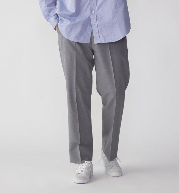 SHIPS「SHIPS: Reflax(R) ワイド スラックス」|チノ|グレー