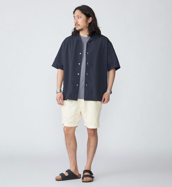 SHIPS「SHIPS: ナイロン ステッチ オープンカラー シャツ」|シャツ・ブラウス|