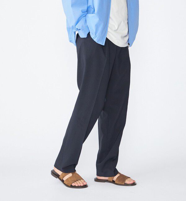 SHIPS「【SHIPS別注】FANTASTICDAYS: ウールライク 1プリーツ イージーパンツ」|その他|